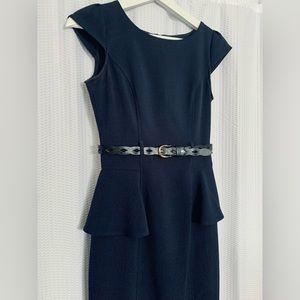 XOXO Belted Peplum Dress